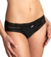 Betsey Johnson Intimates Zipper Stripe Lo-Rise Wide Side Bikini